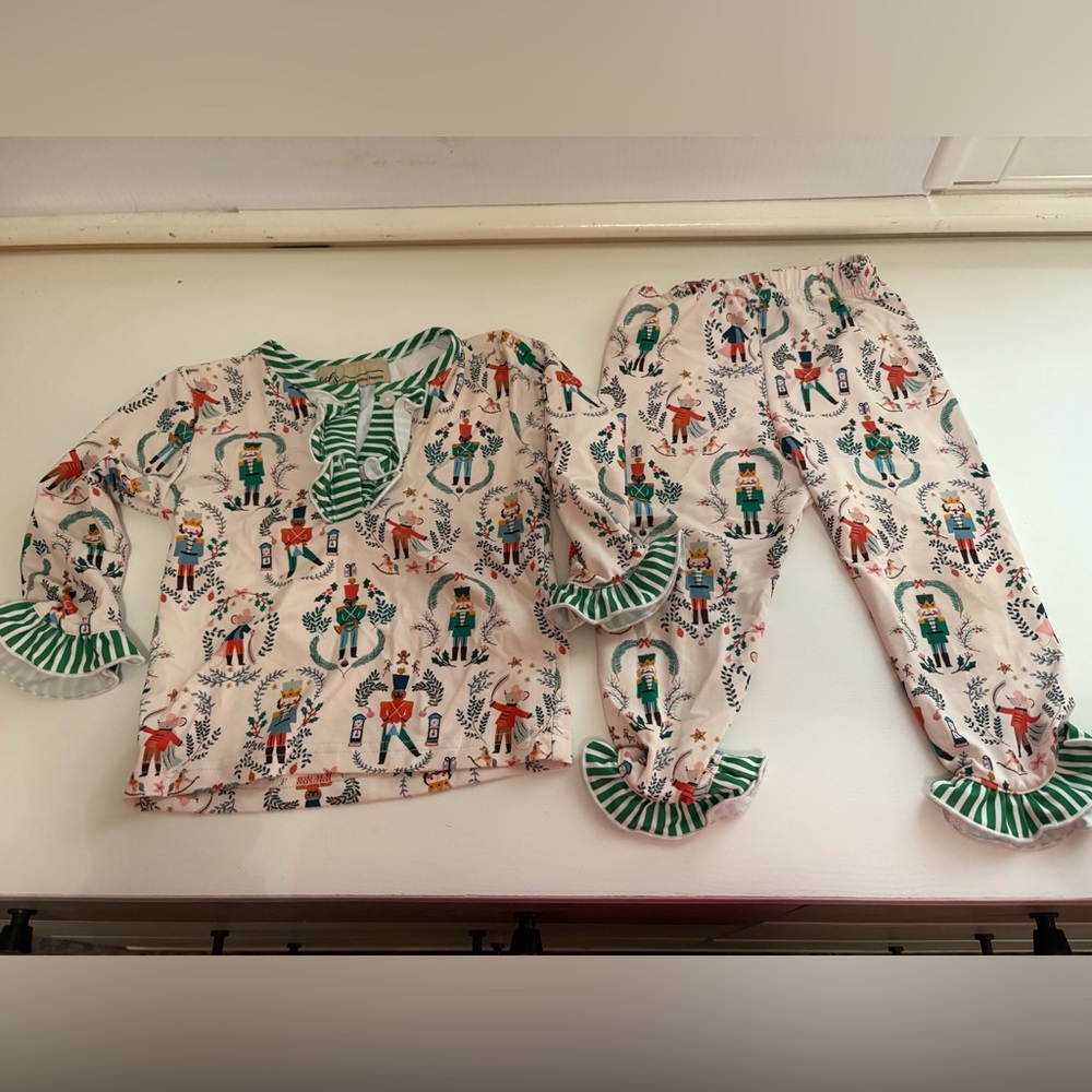 12M Girls Christmas Pajamas